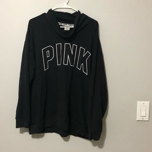 PINK COWL NECK sweater sz large